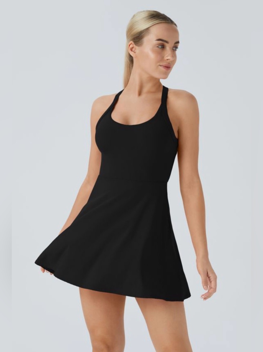 Halara Backless Twisted Active Dress - Picture 1 of 8